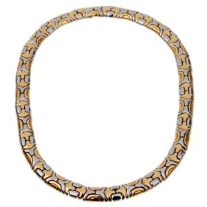 Bvlgari Alveare White Yellow Gold Choker Necklace