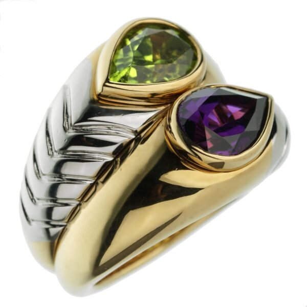 Bvlgari Amethyst Peridot Bypass Co