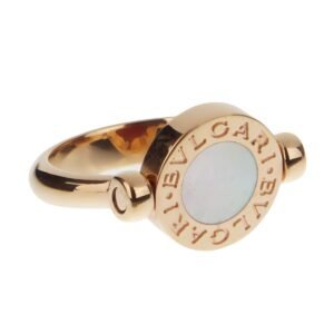 Bvlgari Bvlgari Mother of Pearl and Carnelian Rose Gold Ring