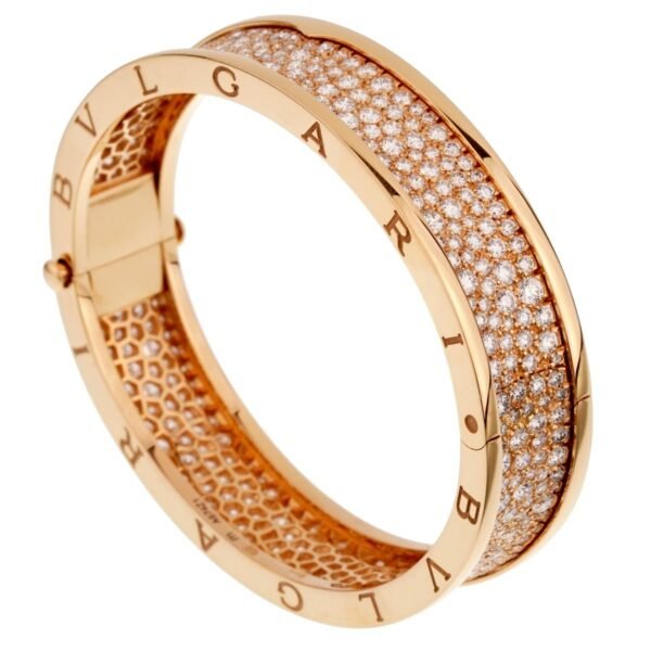 Bzero1 Diamond Rose Gold Bangle