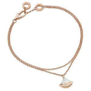 Bvlgari Divas Dream Rose Gold Mother of Pearl Charm Bracelet