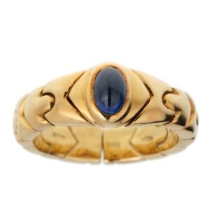 Bvlgari Vintage Sapphire Alveare Yellow Gold Ring