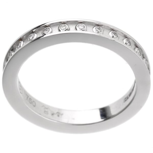 Carrera y Carrera Diamond White Gold Eternity Band Sz 7 - Image 3