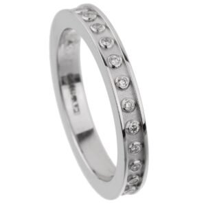 Carrera y Carrera Diamond White Gold Eternity Band Sz 7