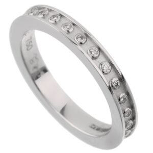 Carrera y Carrera Diamond White Gold Eternity Band Sz 7