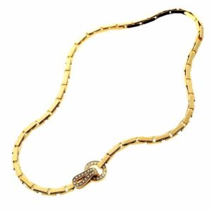 Cartier Agrafe Diamond Gold Neckla