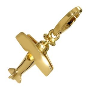 Cartier Airplane 18k Yellow Gold Charm Pendant