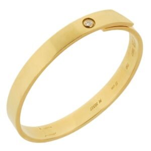 Cartier Anniversary Diamond Yellow Gold Bangle Bracelet