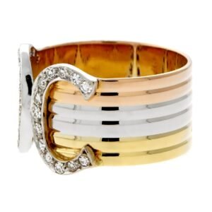 Cartier C De Cartier Diamond Gold Ring