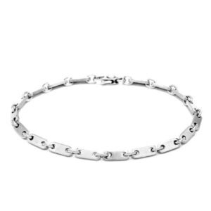 Cartier Chain Link White Gold Bracelet