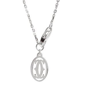 Cartier Diamants Legers 18k White Gold Diamond Pendant Necklace