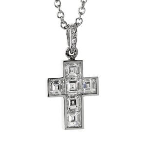 Cartier Diamond Cross Platinum Nec