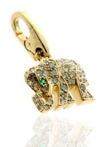 Cartier Diamond Elephant Charm 18k