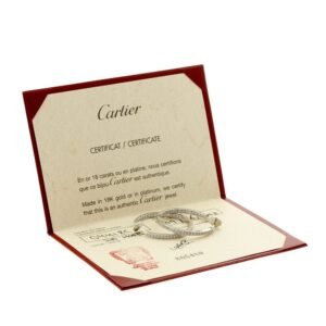 Cartier Diamond Gold Hoop Earrings