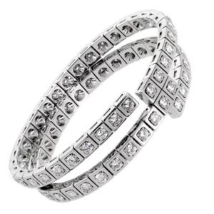 Cartier Diamond Gold Wrap Tennis Bracelet