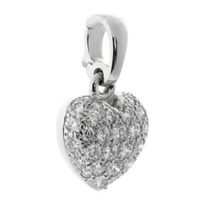 Cartier Diamond Heart Pendant Necklace