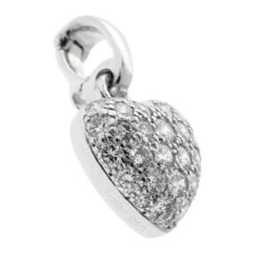 Cartier Diamond Heart Pendant Necklace