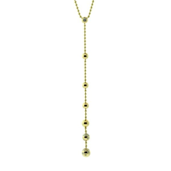 Cartier Diamond Lariat Gold Neckla