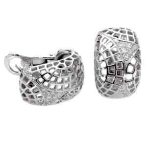 Cartier Diamond White Gold Earrings