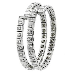 Cartier Diamond White Gold Wrap Bracelet