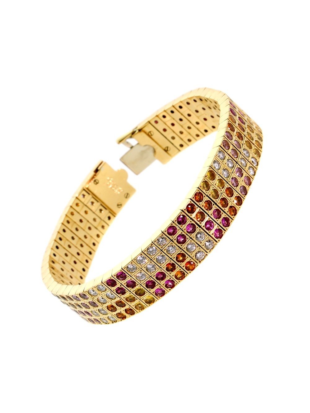 Cartier Diamond and Multicolor Sap