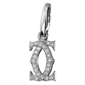 Cartier Double C Diamond Charm Gol