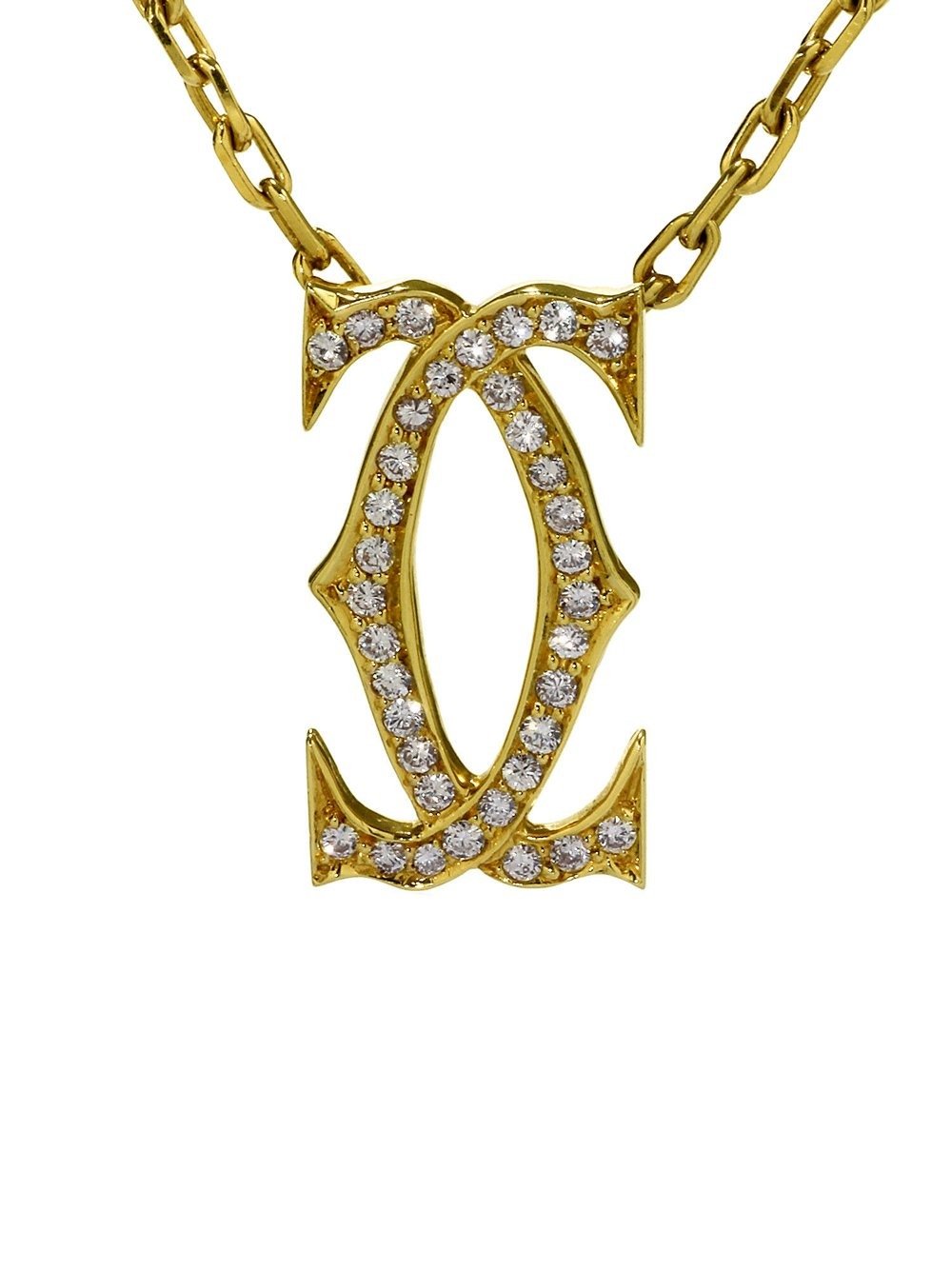 Cartier Double C Diamond Gold Nec