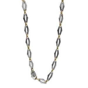 Cartier Double C Stainless Steel Yellow Gold Sautoir Necklace