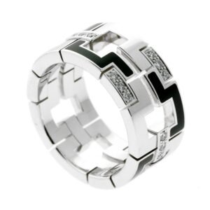 Buy Cartier Enamel and Diamond Ring in White Gold