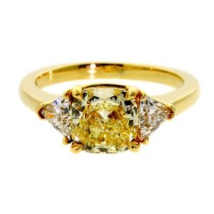 Cartier Fancy Intense Yellow Diamond Gold Ring