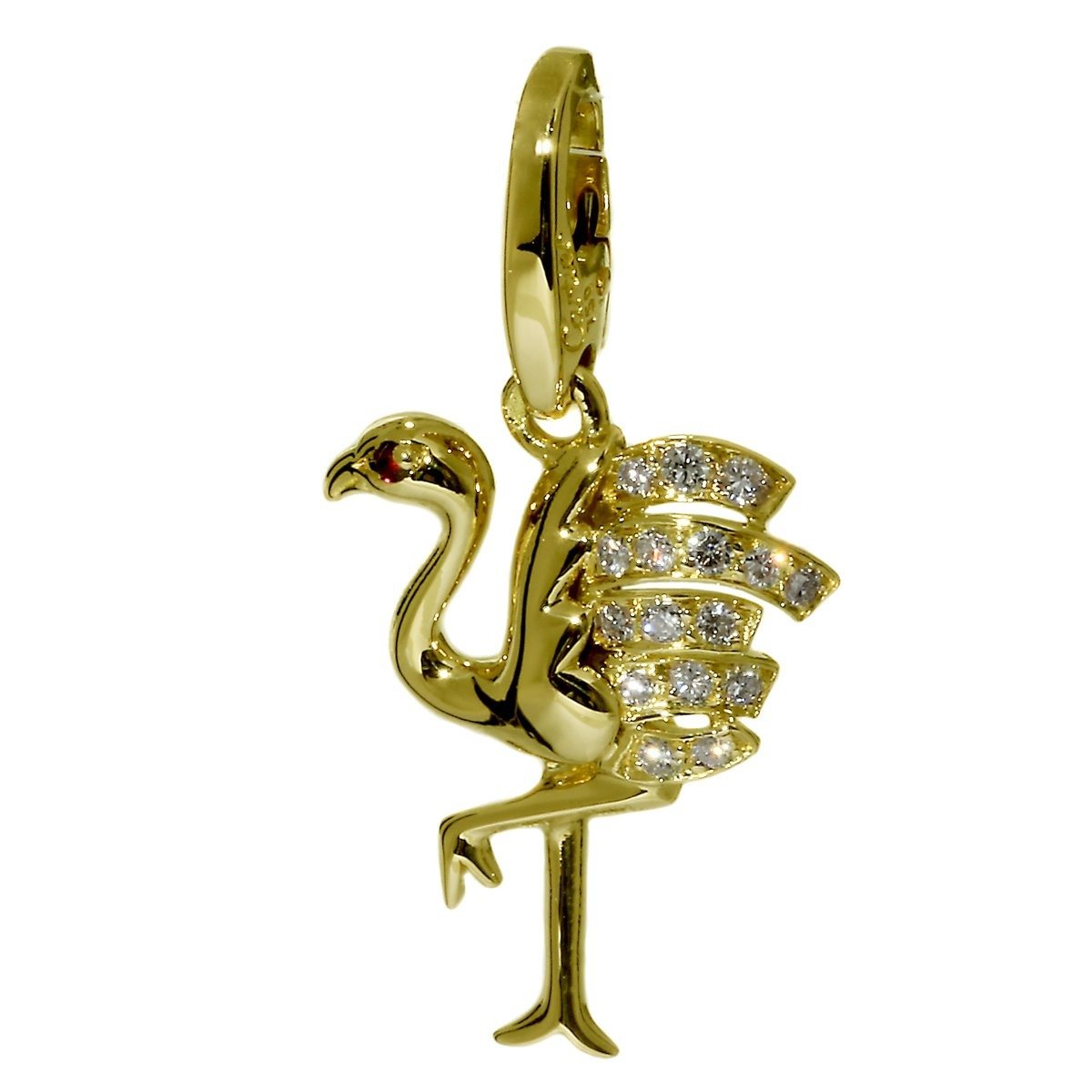 Cartier Flamingo Diamond Gold Char