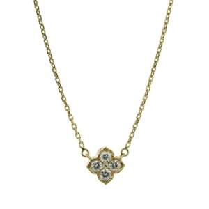 Cartier Flower Diamond Gold Necklace