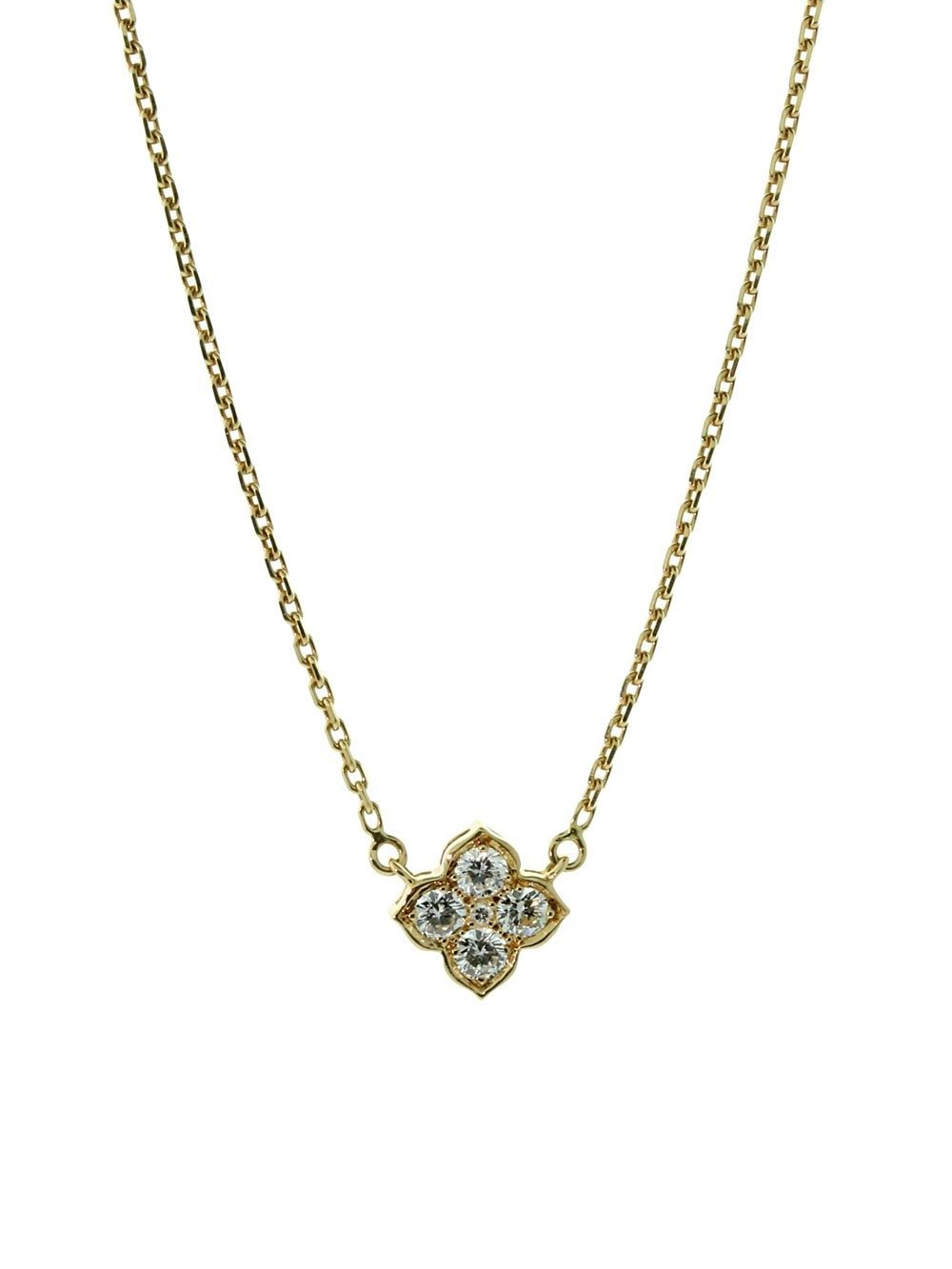 Cartier Flower Diamond Gold Neckla