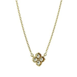 Cartier Flower Diamond Gold Necklace