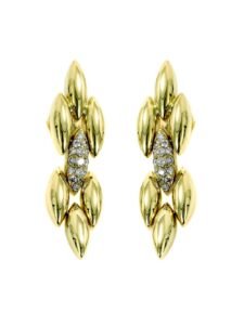 Cartier Gentiane Diamond Gold Earr