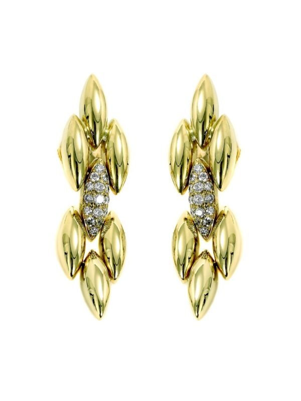 Cartier Gentiane Diamond Gold Earr