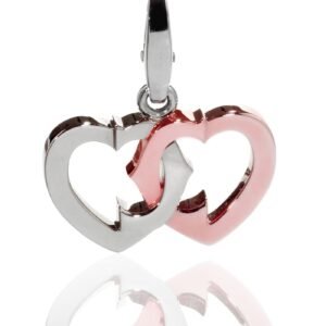 Cartier Heart Charm Pendant White & Rose Gold