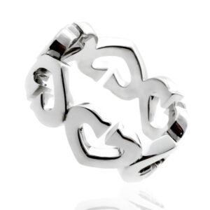 Cartier Heart Diamond Ring C Heart of Cartier 18k White Gold