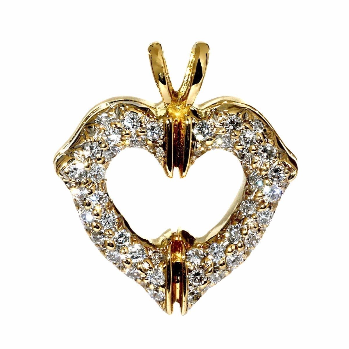 Cartier Heart Gold Diamond Pendant