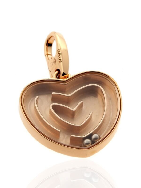 Cartier Heart Labyrinth Charm Pendant Rose Gold - Image 2