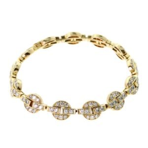 Cartier Himalia Diamond Gold Bracelet