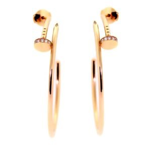 Cartier Juste Un Clou Diamond Rose Gold Earrings