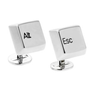 Cartier Keyboard White Gold Cufflinks