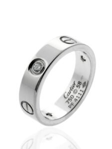 Cartier Love 3 Diamond Ring in 18k