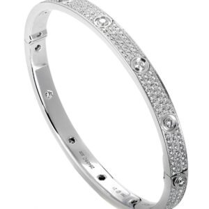 Cartier Love Diamond Pave Bangle Bracelet