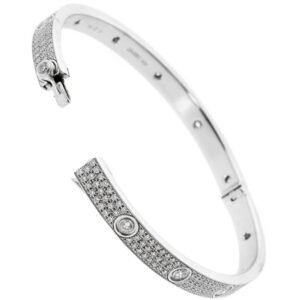 Cartier Love Diamond Pave Bangle Bracelet