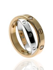 Cartier Love Diamond Ring 18k Whit