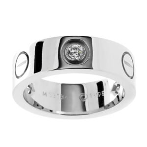 Cartier Love Diamond White Gold Ri