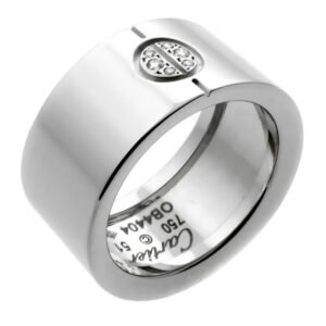 Cartier Love Diamond White Gold Ring Size 5 3/4