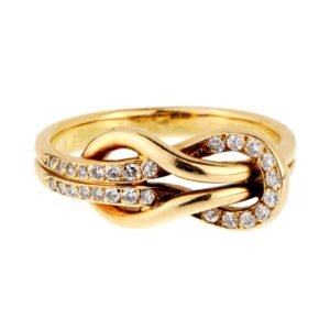 Cartier Love Knot Diamond Gold Rin